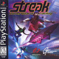 Streak Hoverboard Racing PAL Playstation PAL box art